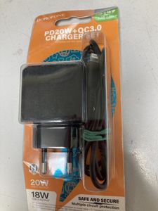 Б/в Мережевий зарядний пристрій Borofone bas14a + lightning 01-200889796