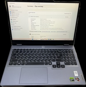 Б/в Ноутбук Lenovo 15/ryzen 7 7435hs ddr5/8gb ddr5/ssd 1000 gb/geforce rtx4070 8gb 01-200930561