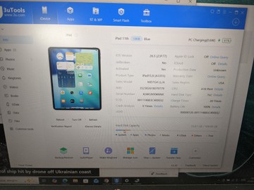 Б/в Планшет Apple ipad air 11 2025 wi-fi + cellular 128gb 01-200950477