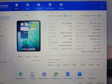 Б/в Планшет Apple ipad pro 13 2024 wi-fi 256gb 01-200918936
