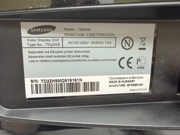Б/в Монітор Samsung syncmaster t220hd 01-201011810