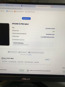 Б/в Мобільний телефон Apple iphone 12 pro max 256gb 01-201029989