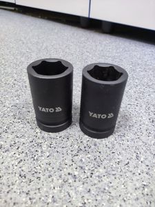 01-200762221: Yato головка торцева 6-гранна ударна yato 1" 32 мм + головка торцева 6-гранна ударна yato 1" 33 мм