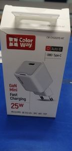 Б/у Зарядный блок Colorway gan mini 25w pd port pps usb-c black (cw-chs052pd 01-200830517