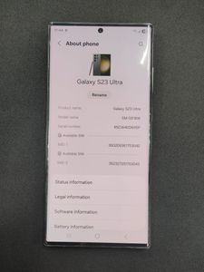 Б/в Мобільний телефон Samsung galaxy s23 ultra sm-s918 8/256gb 01-200875604