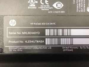 Б/в Системний блок Пк intel core i5-8500t/ram 16 gb/hdd відсутній+відсутній/ssd 256 gb+256 gb/інтегрована 01-200918758