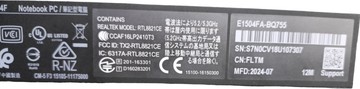 Б/в Ноутбук Asus 15/ryzen 5 7520u ddr5/16gb ddr5/ssd 1000 gb/*інтегрована 01-200940772