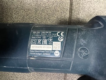 Б/в Кутова шліфмашина Bosch gws 750 s 01-201041334