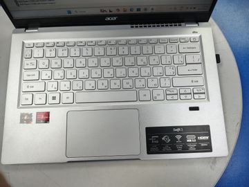 01-200763542: Acer 14/ryzen 7 5700u ddr4/16gb ddr4/hdd *відсутній/ssd 512 gb/*інтегрована