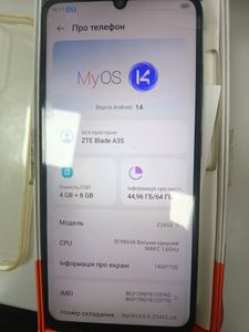 Б/у Мобильный телефон Zte blade a35 2/64gb 01-200833652
