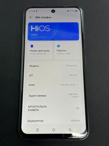 Б/у Мобільний телефон Tecno spark 30c kl5n 6/128gb 01-200899770