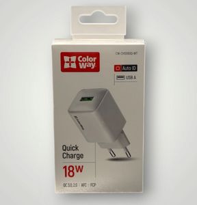 Б/у Зарядный блок Colorway 1usb quick charge 3.0 (18w) (cw-chs063q 01-200855659