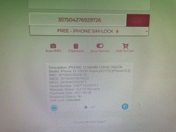 Б/в Мобільний телефон Apple iphone 12 128gb 01-200915588
