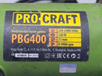 Б/в Верстат для заточування Procraft pbg-400 01-200889522