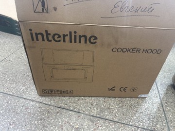 Б/у Вытяжка Interline solo bk a/60/t 01-201103635