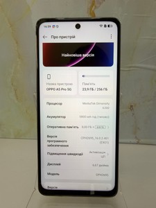 Б/в Мобільний телефон Oppo a5 pro 5g 8/256gb 01-201114969