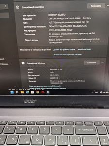 01-200790589: Acer 15/core i5-12450h ddr5/16gb ddr5/hdd *відсутній/ssd 480 gb/geforce rtx3050 4gb