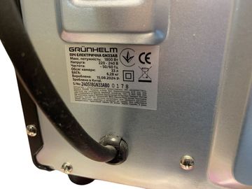 Б/в Духовка електрична Grunhelm gn33ab 01-200808663