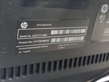 Б/в Моноблок Hp pro 3420 aio pc celeron g555/ ram4gb/ hdd320gb/інтегрована 01-200814748