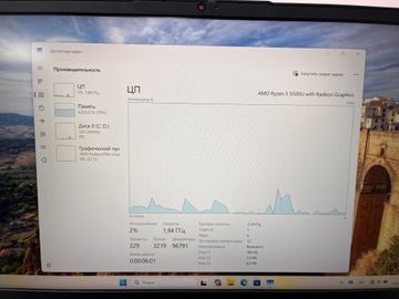 Б/в Ноутбук Lenovo 15/ryzen 5 5500u ddr4/8gb ddr4/hdd *відсутній/ssd 1000 gb/*інтегрована 01-200802913