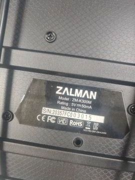 Б/в Клавіатура usb Zalman zk-k300m 01-200878053
