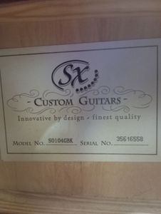Б/в Акустична гітара Sx so104gbk 01-200883688