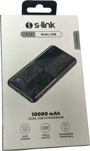 Б/в Повербанк S-Link ip-g12n 10000mah 2.1a dual usb 01-200904045