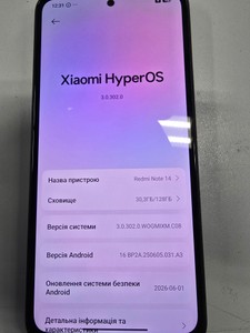 Б/в Мобільний телефон Xiaomi redmi note 14 6/128gb 01-201035528