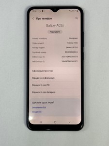 Б/в Мобільний телефон Samsung galaxy a02s sm-a025 3/32gb 01-201134640