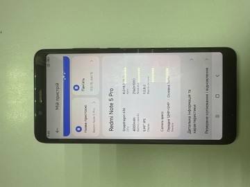 Б/в Мобільний телефон Xiaomi redmi note 5 pro 4/64gb 01-201159339