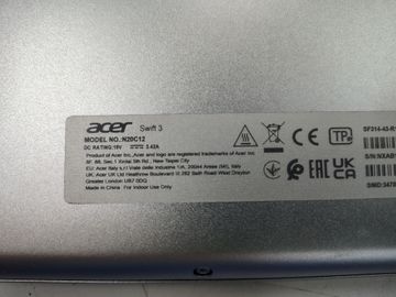 01-200763542: Acer 14/ryzen 7 5700u ddr4/16gb ddr4/hdd *відсутній/ssd 512 gb/*інтегрована