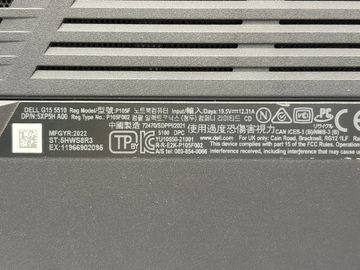 Б/у Ноутбук Dell 15/core i5-10200h ddr4/8gb ddr4/ssd 512 gb/geforce rtx3050 4gb 01-200820537