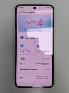 Б/в Мобільний телефон Zte nubia neo 3 gt 5g 12/256gb 01-200886442