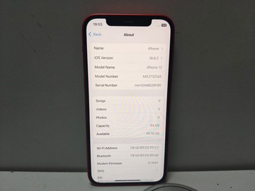 Б/в Мобільний телефон Apple iphone 12 64gb 01-200939942