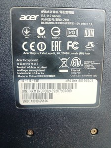Б/в Ноутбук Acer 11/celeron n2840 ddr3/2gb ddr3/hdd 500 gb/ssd *відсутній/*інтегрована 01-200984802