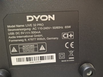 Б/в Телевізор Dyon live 32 pro 01-201001391