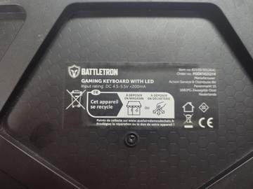 Б/в Клавіатура usb Battletron 82035/3012641 podk1025214 01-201043961