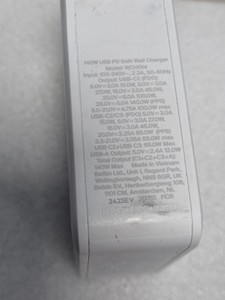 Б/у Сетевое зарядное устройство Belkin 140w 3хusb-с gan pd pps usb-a wch014bt 01-201070714