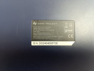 Б/в Клавіатура Dark Project mechanical keyboard 01-201078704