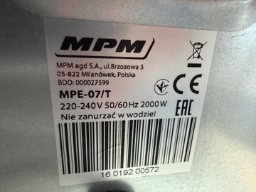 Б/в Електропіч Mpm mpe-07/t 01-201120731