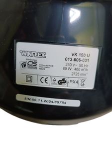 Б/в Вентилятор канальний Winflex vk 150 u 01-200621180