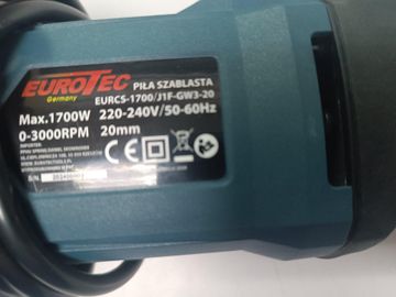 Б/у Сабельная пила Eurotec eurcs-1700 j1f gw3-20 01-200818863