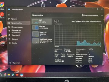 Б/у Ноутбук Hp 15/ryzen 5 5625u ddr4/8gb ddr4/hdd *відсутній/ssd 240 gb/*інтегрована 01-200883605