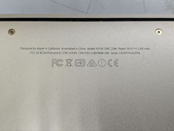 Б/в Ноутбук Apple macbook a1534 12" core m 1,1ghz/ram8gb/ssd256gb/intel hd graphics 5300 01-200896706