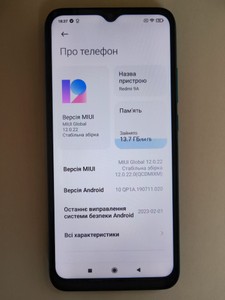 Б/у Мобільний телефон Xiaomi redmi 9a 4/64gb 01-201032456