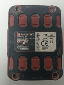 Б/в Перфоратор Parkside pbha 12 a1 / 1акб 2ah / зп 01-201072104