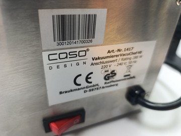 Б/в Вакуумний пакувальник Caso vacuchef 40 01-201154521