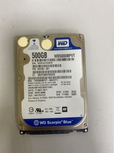 Б/у Hdd внутрішній Wd wd5000bpvt 01-201157015