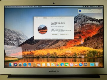 Б/в Ноутбук Apple macbook air 13.3" a1466/ core i7 2.2ghz/ ram8gb/ ssd256gb/ hd6000 01-201185263