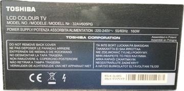 01-200785115: Toshiba 32av605pg